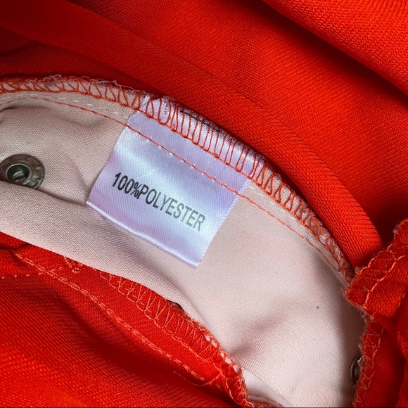 IVIVI Orange & Cream Tear-Away Relaxed Fit Pants - Picture 8 of 9